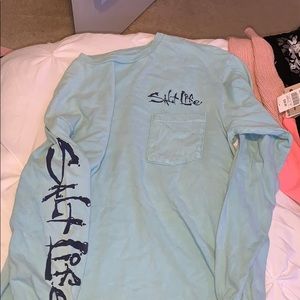 Blue long sleeve salt life shirt
